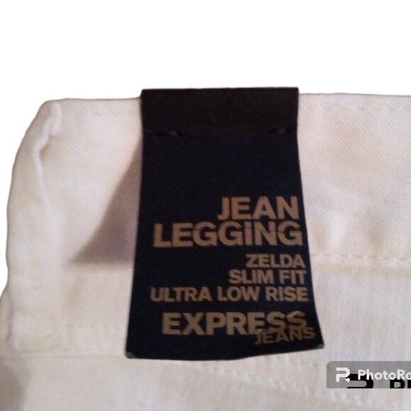 Express Zelda Jean Legging white sz 2 NEW - Picture 3 of 12